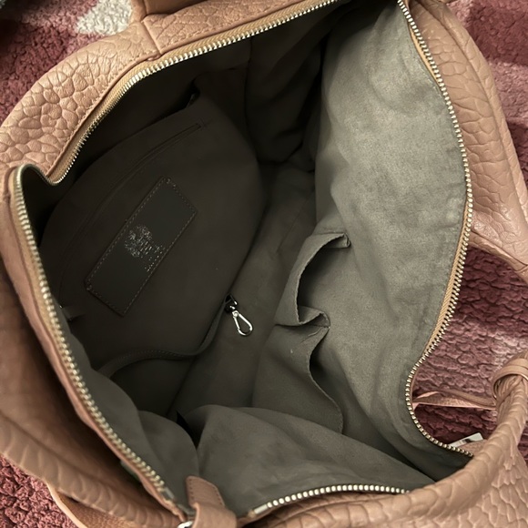 Vince Camuto Convertible Lamb Leather Pleated Tote - Picture 4 of 8